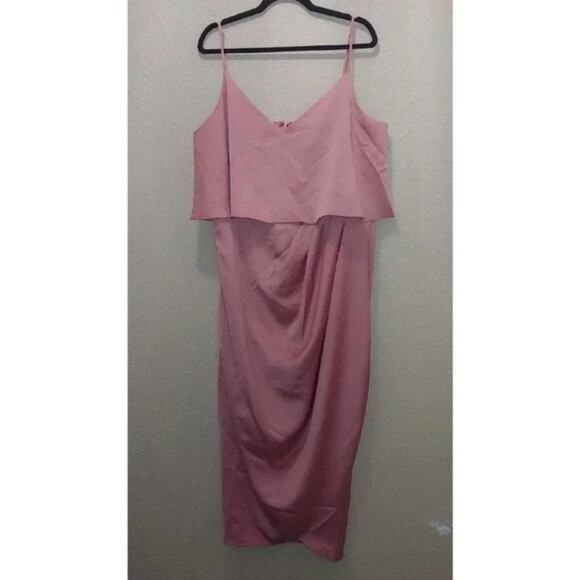 City Chic Baby Frill Dress in Baby Blush plus size 20 new!!! - Picture 2 of 11